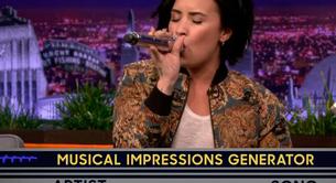 Demi Lovato imita a Christina Aguilera, Bob Esponja y Cher