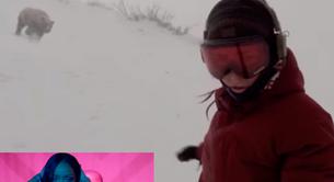 El viral de la chica perseguida por un oso polar mientras canta 'Work' de Rihanna