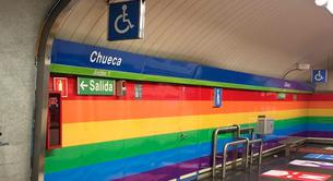El metro de Chueca se quedará con la bandera arcoíris