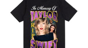 Lanzan una camiseta burlándose de la muerte de Taylor Swift