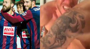 El vídeo porno de dos futbolistas desnudos del Eibar en un trío