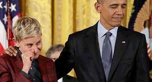 Ellen DeGeneres se emociona al recibir la Medalla de Honor del presidente Obama