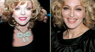 Madonna y sus novios jóvenes, apoyados por Joan Collins