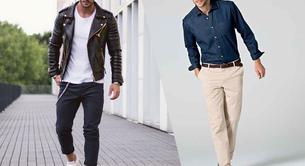 3 formas de llevar bien unos pantalones chinos