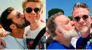 Una pareja gay repite foto 25 años después para demostrar que el amor es duradero