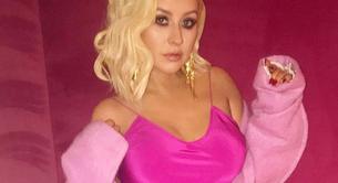 Christina Aguilera celebra su cumpleaños vestida de rosa
