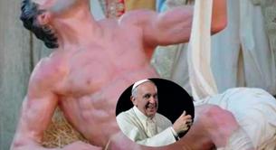 Polémica en el nacimiento del Vaticano por un hombre desnudo demasiado sexy