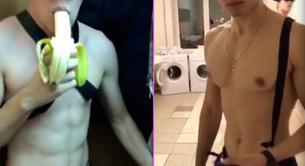 El vídeo gay de unos cadetes rusos desnudos, bailando y comiendo plátanos