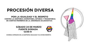 Procesión contra la homofobia en la Semana Santa de Valladolid