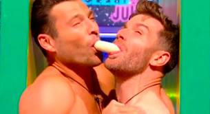 El vídeo de Mark Wright y Joel Dommett desnudos compartiendo plátano