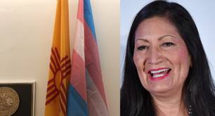 Congresista cuelga bandera trans para protestar contra el Tribunal Supremo