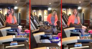 Una homófoba grita "¡cómeme el coñ*!" a un gay que se hace la pedicura