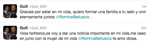 Guti se casa con Romina Belluscio